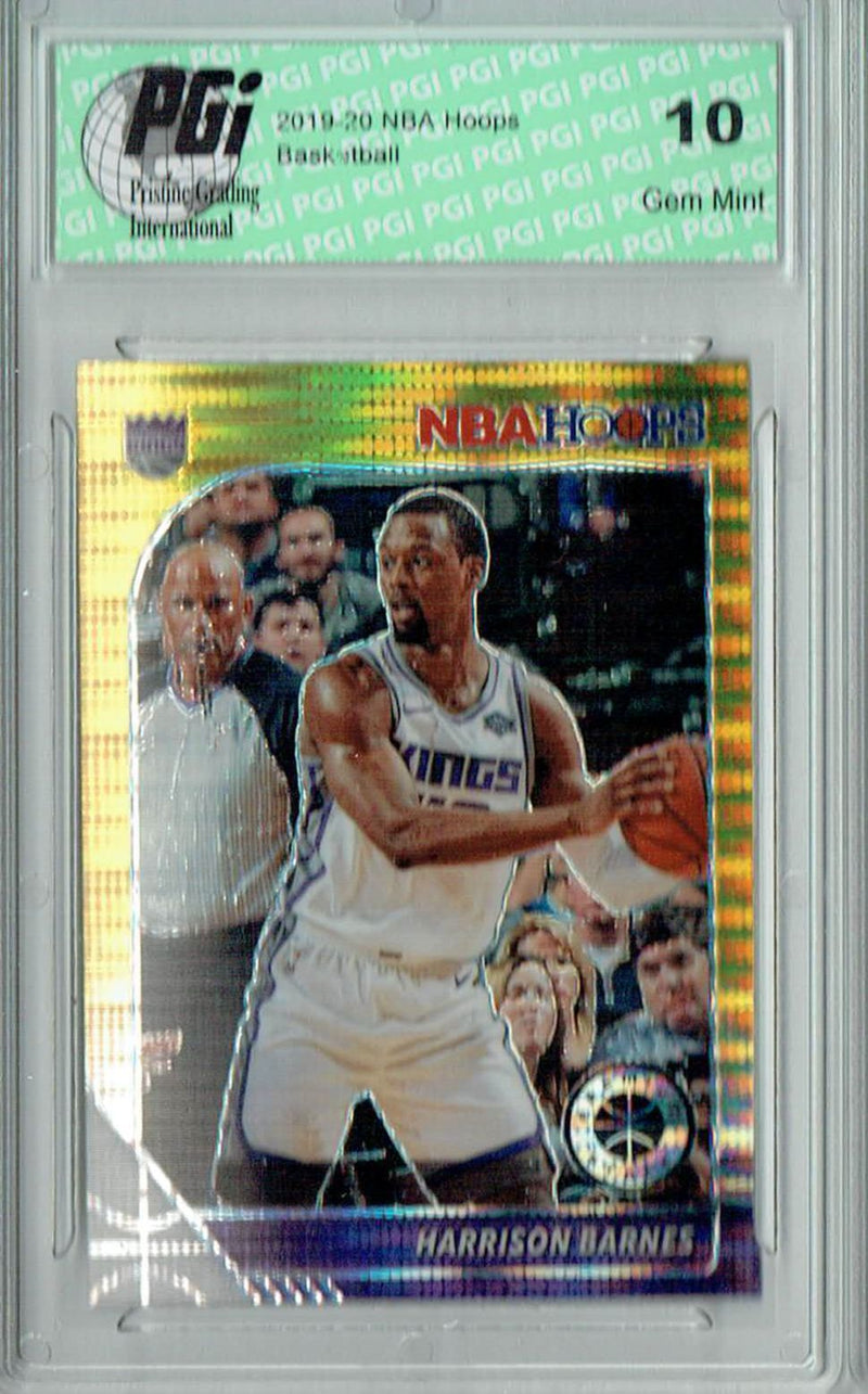 Harrison Barnes 2020 NBA Hoops #280 Pulsar Premium Gold Card PGI 10