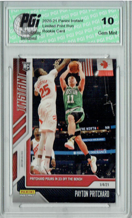 Payton Pritchard 2020 Panini Instant #32 Only 228 Ever Made Rookie Card PGI 10
