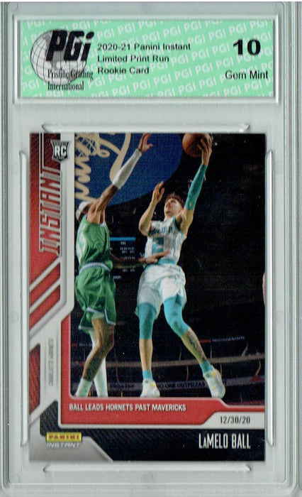 Lamelo Ball 2020 Panini Instant #29 Only 399 Made Rookie Card PGI 10