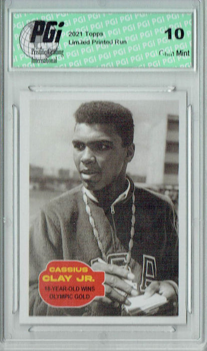 Muhammad Ali 2021 Topps #1 The People's Champ 4043 Made Rare Card PGI 10