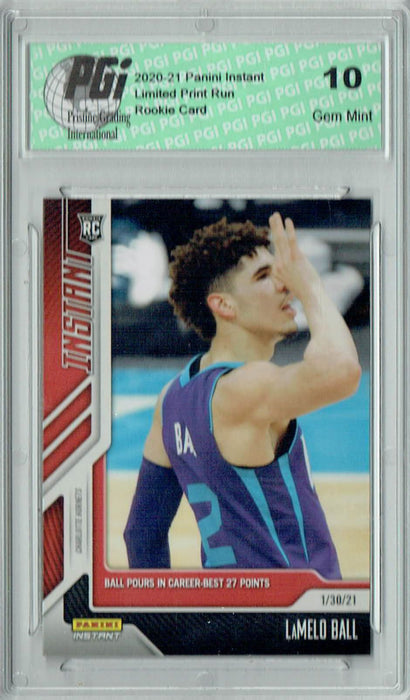 Lamelo Ball 2020 Panini Instant #59 Only 1227 Made! Rookie Card PGI 10