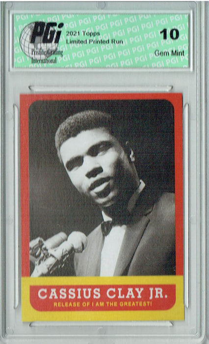 Muhammad Ali 2021 Topps #4 The People's Champ 2,227 Made Rare Card PGI 10