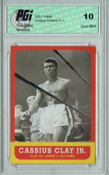 Muhammad Ali 2021 Topps #6 The People's Champ 2,063 Rare Card PGI 10