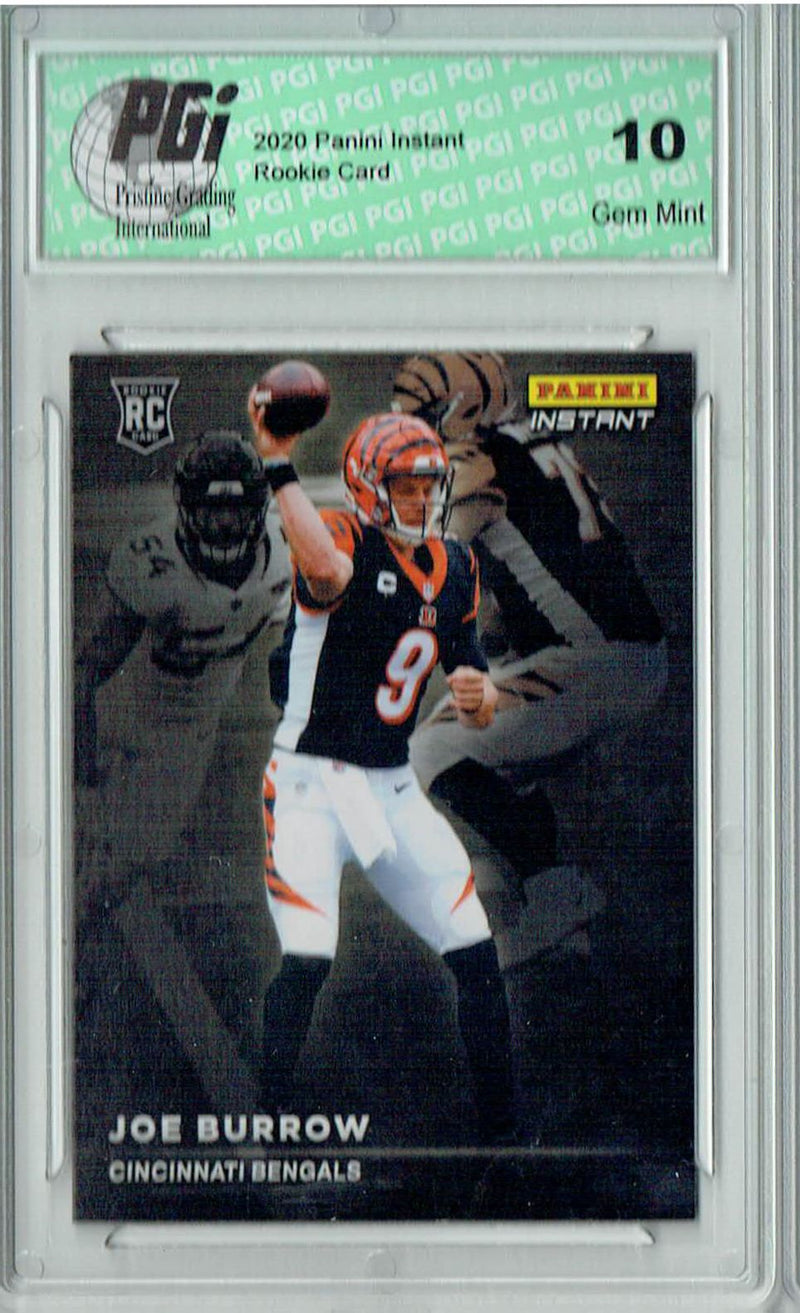 Joe Burrow 2020 Panini Instant #RS1 Spotlight 1 of 1155 Made Rookie Card PGI 10