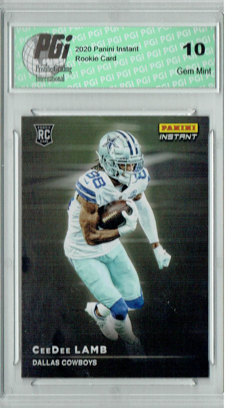 CeeDee Lamb 2020 Panini Instant #RS14 Spotlight 1/1155 Made Rookie Card PGI 10