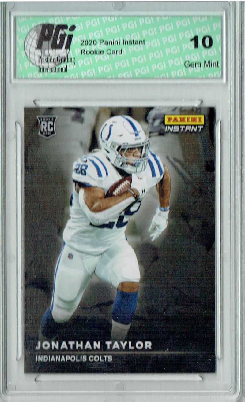 Jonathan Taylor 2020 Panini Instant #RS10 Spotlight 1155 Made Rookie Card PGI 10