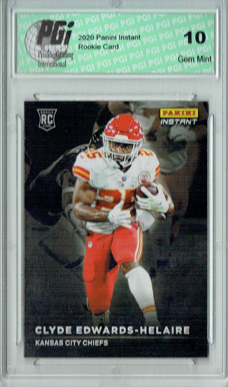 Clyde Edwards-Helaire 2020 Panini Instant #RS11 Spotlight SP Rookie Card PGI 10