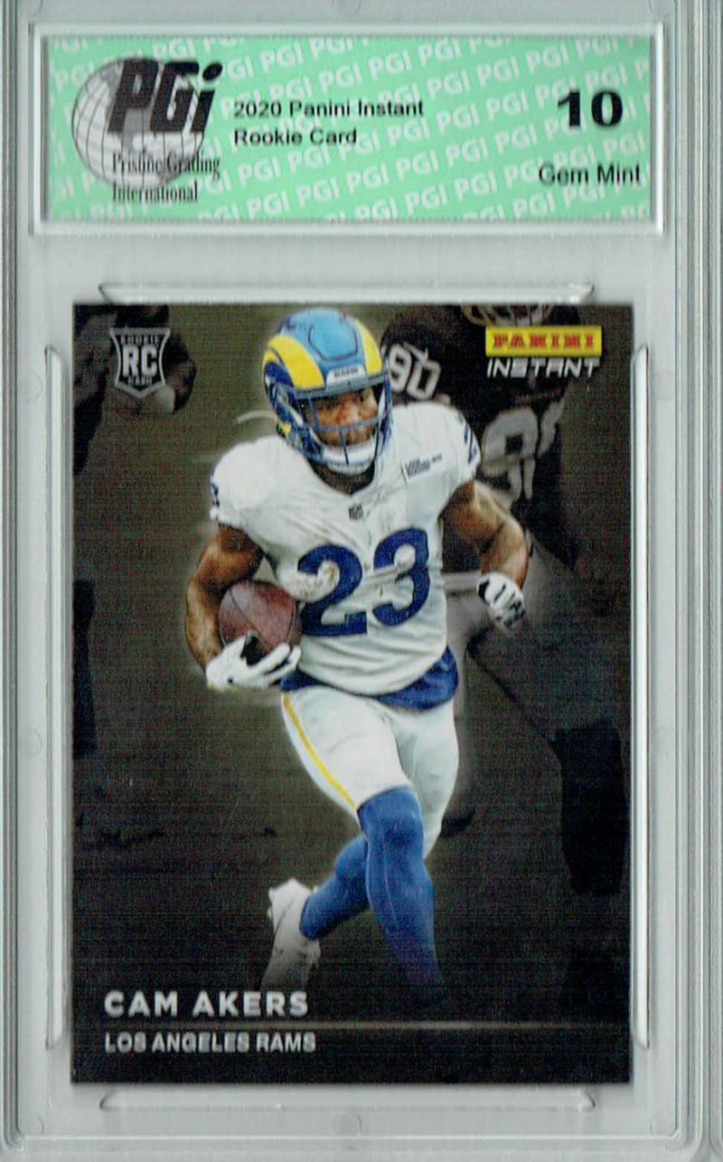 Cam Akers 2020 Panini Instant #RS12 Spotlight 1 of 1155 Made Rookie Card PGI 10