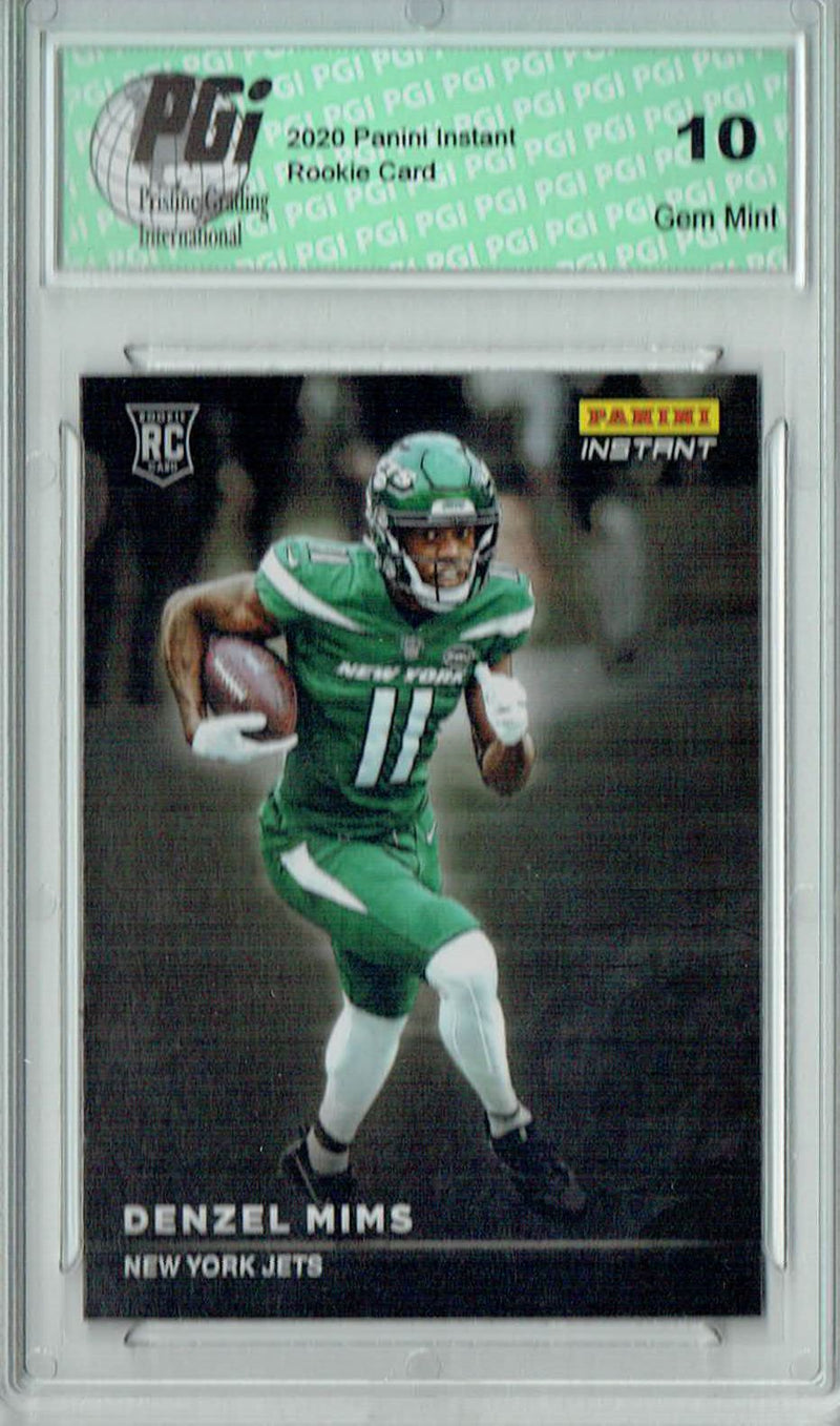 Denzel Mims 2020 Panini Instant #RS20 Spotlight 1/1155 Made Rookie Card PGI 10