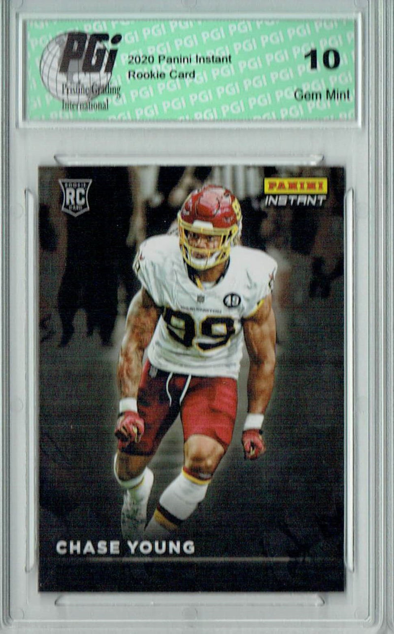 Chase Young 2020 Panini Instant #RS21 Spotlight 1/1155 Made Rookie Card PGI 10
