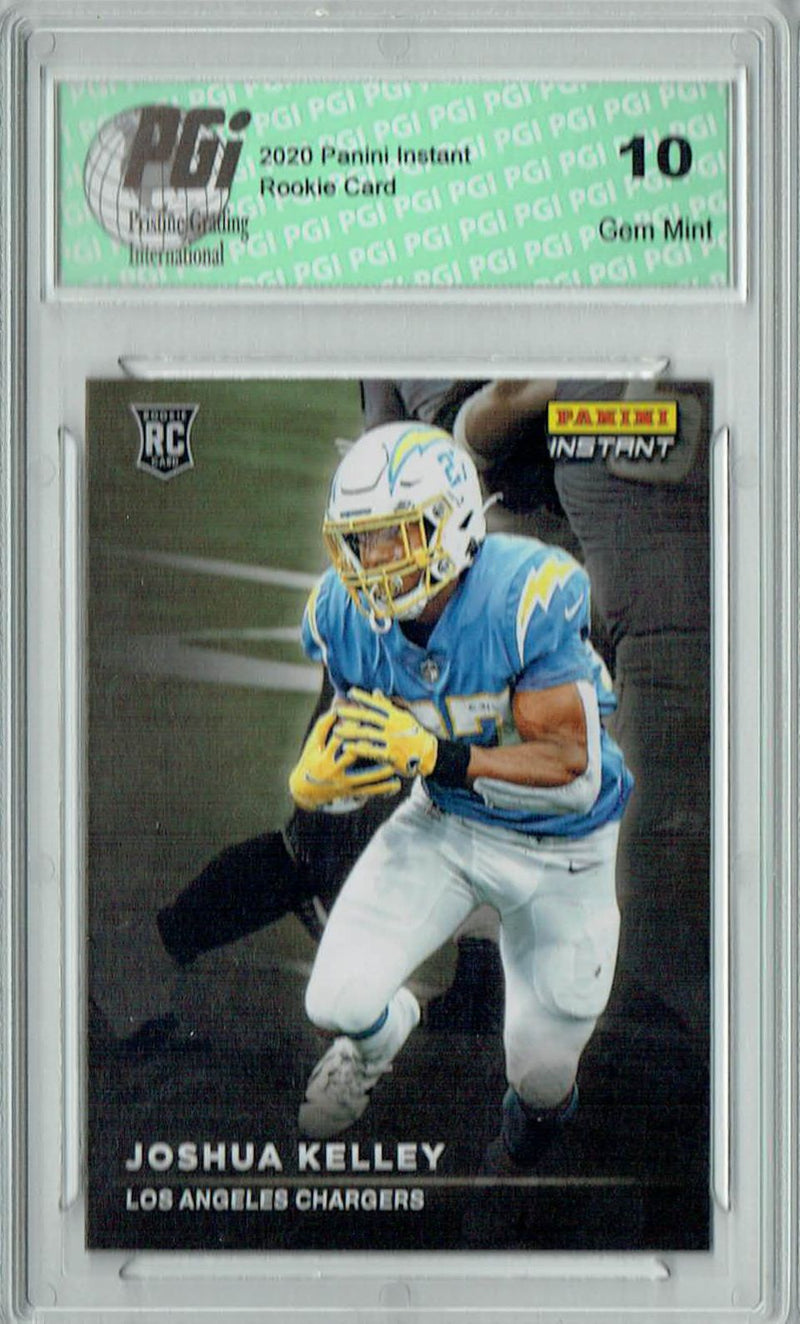 Joshua Kelley 2020 Panini Instant #RS33 Spotlight 1/1155 Made Rookie Card PGI 10