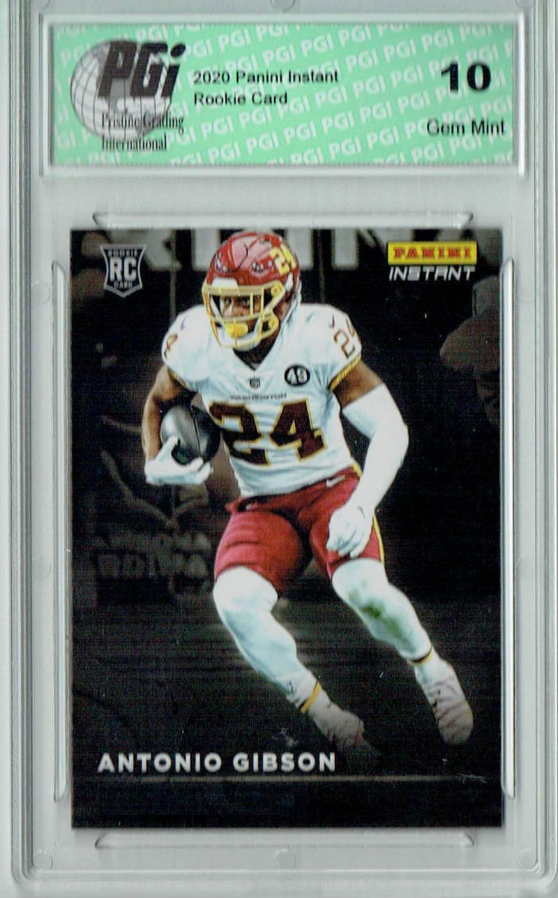 Antonio Gibson 2020 Panini Instant #RS31 Spotlight 1/1155 Rookie Card PGI 10