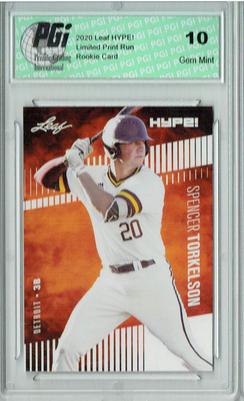 Spencer Torkelson 2020 Leaf HYPE #41 Only 5000 Made Rookie Card PGI 10
