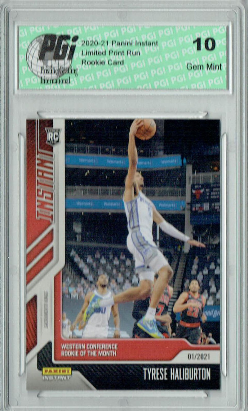 Tyres Haliburton 2020 Panini Instant #64 Ony 570 Made Rookie Card PGI 10