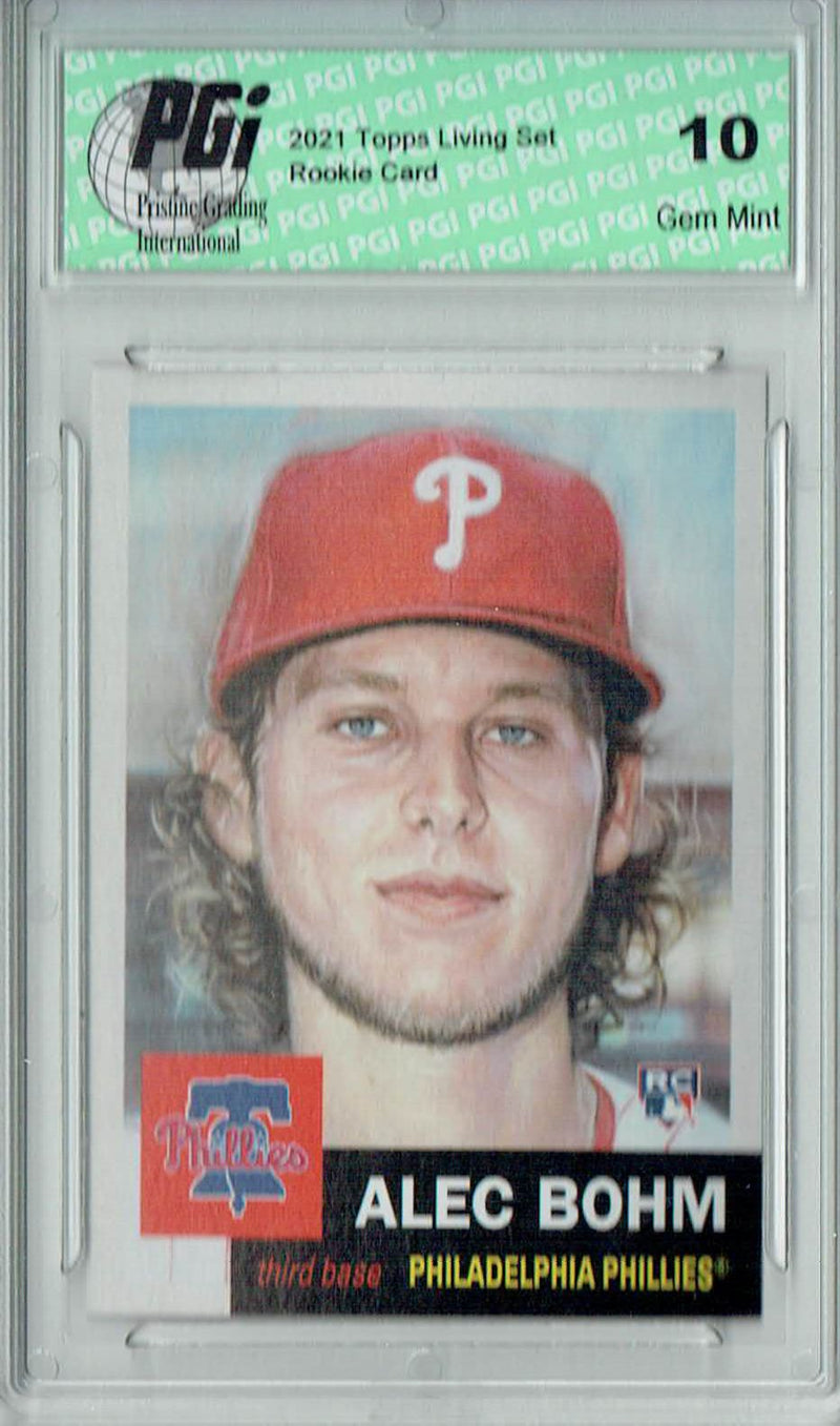 Alec Bohm 2021 Topps Living Set #387 Only 4908 Made Rookie Card PGI 10
