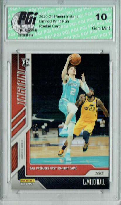 Lamelo Ball 2020 Panini Instant #66 Just 1533 Made Rookie Card PGI 10
