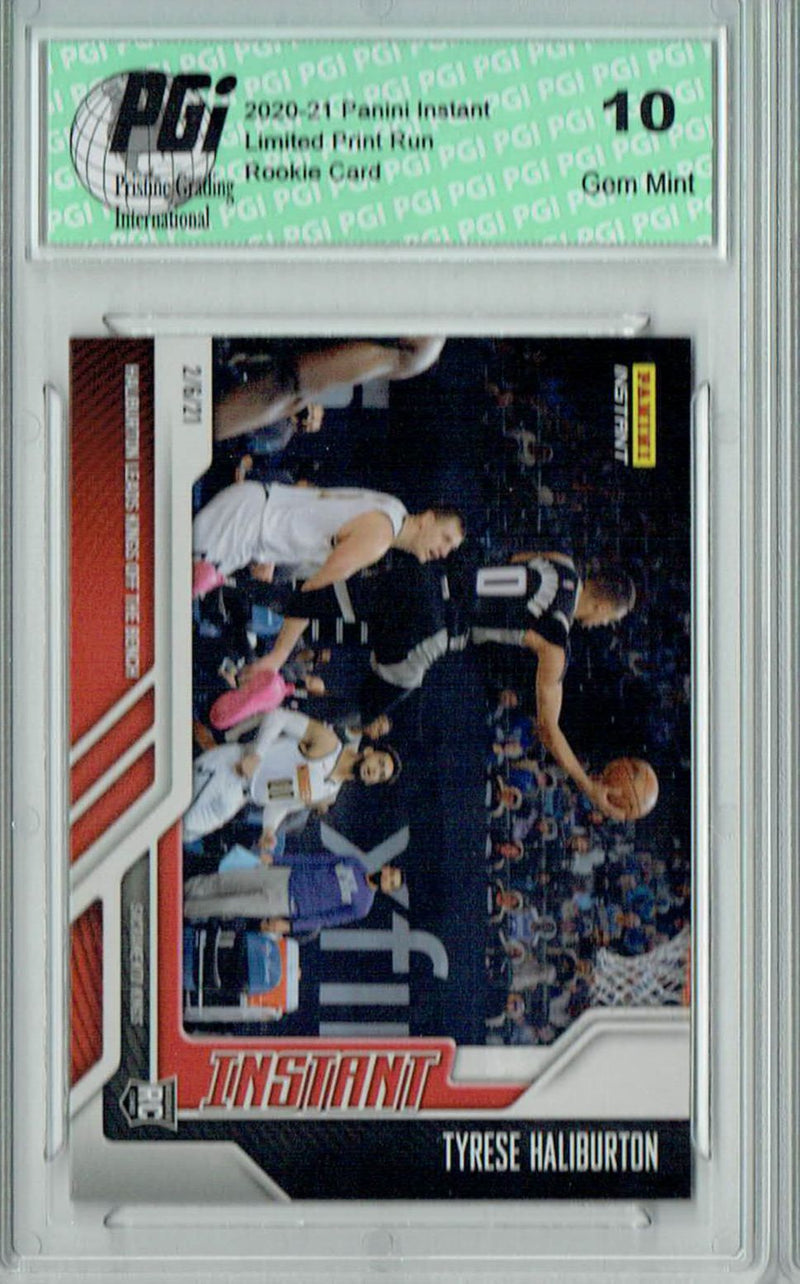 Tyrese Haliburton 2020 Panini Instant #69 1 of 422 Made Rookie Card PGI 10