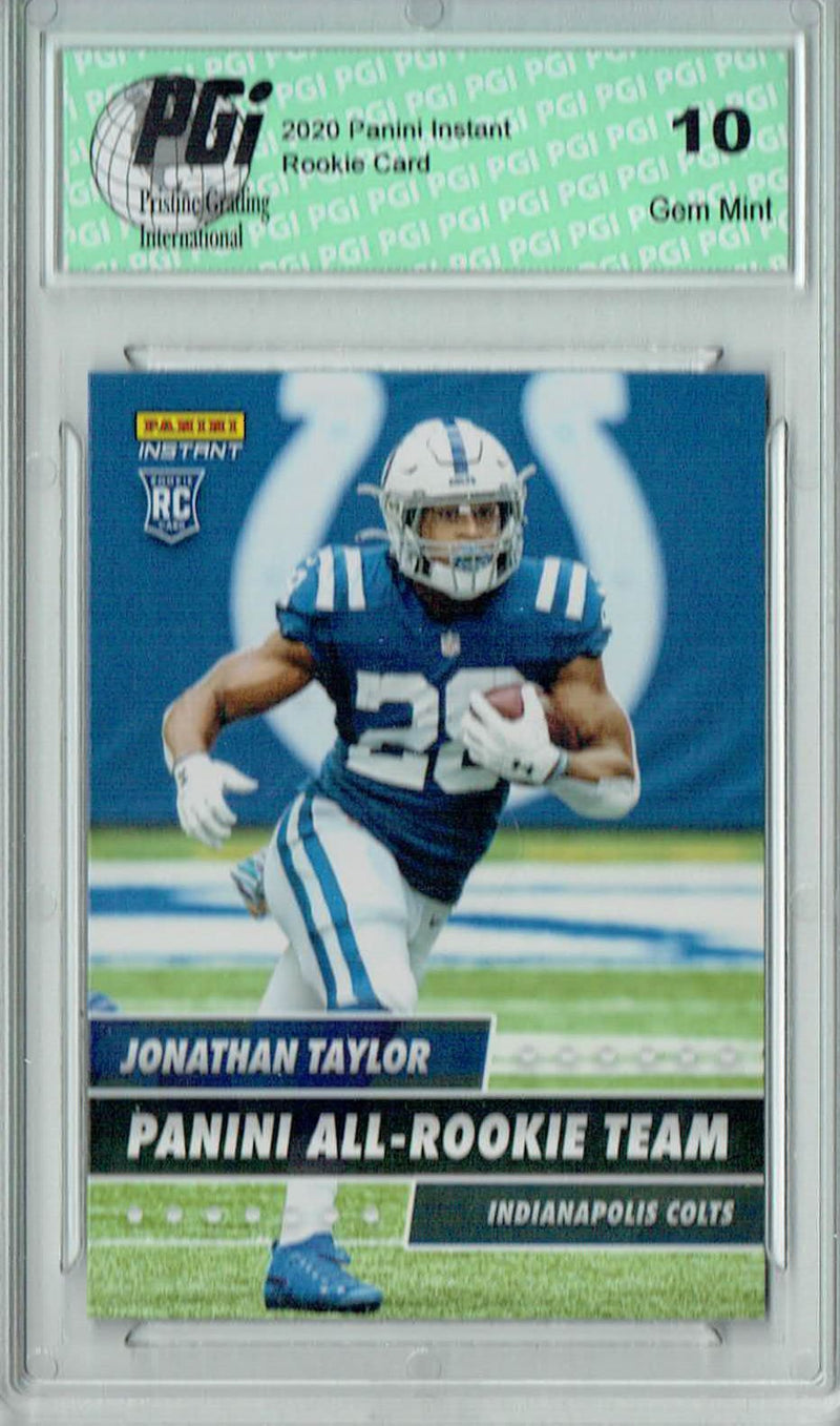 Jonathan Taylor  2020 Panini #ART-2 All Rookie Team 1 of 648 Rookie Card PGI 10