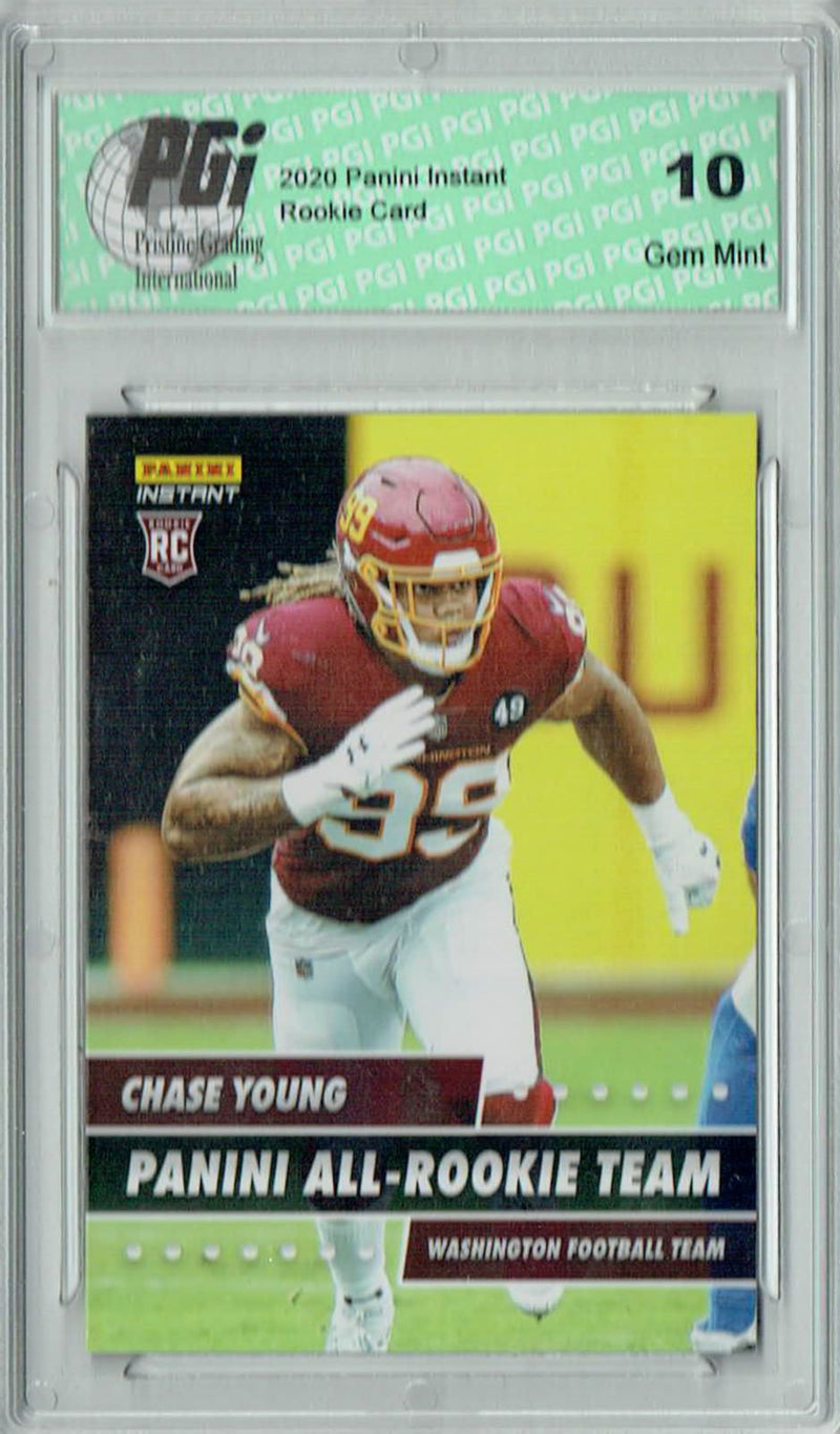 Chase Young 2020 Panini #ART-16 All Rookie Team 1 of 648 Rookie Card PGI 10