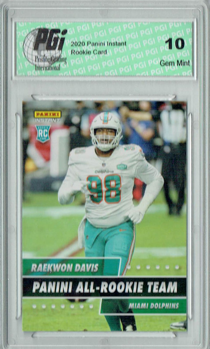 Raekwon Davis 2020 Panini #ART-15 All Rookie Team 1 of 648 Rookie Card PGI 10
