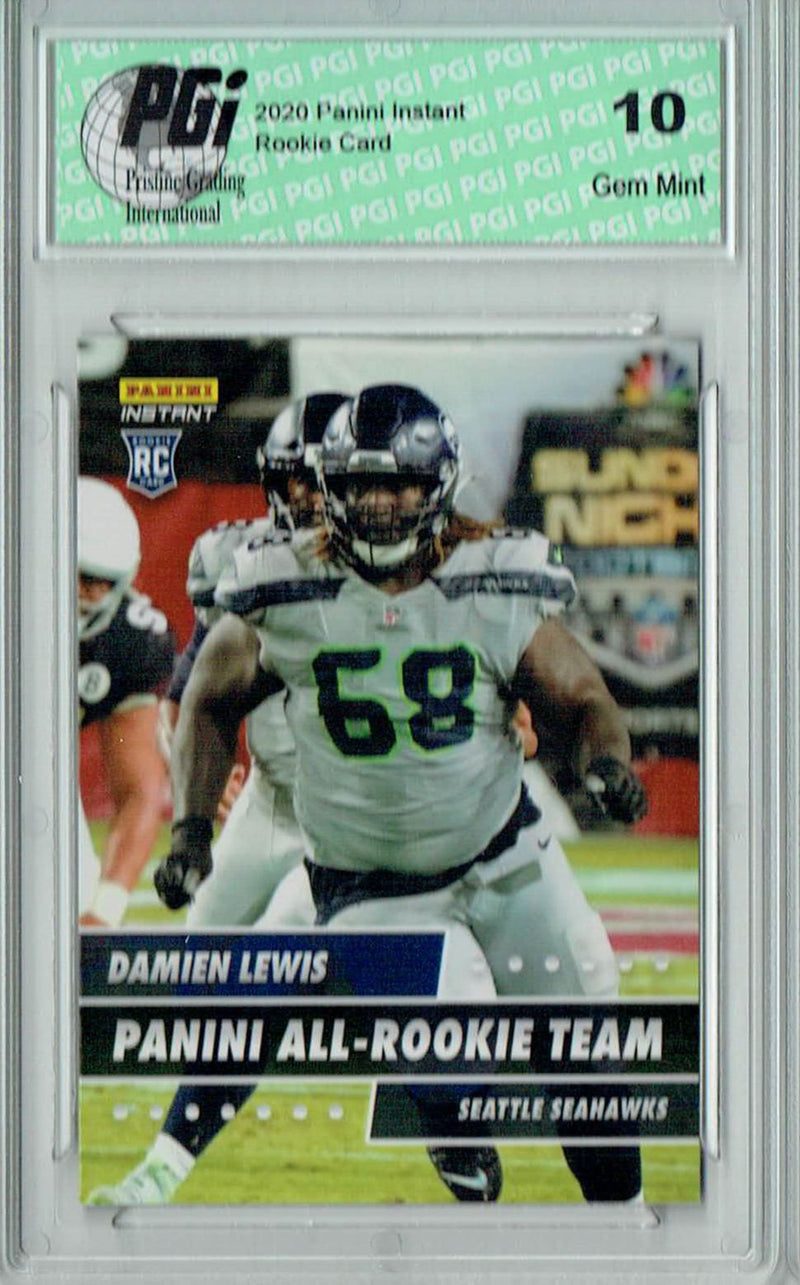 Damien Lewis 2020 Panini #ART-12 All Rookie Team 1 of 648 Rookie Card PGI 10