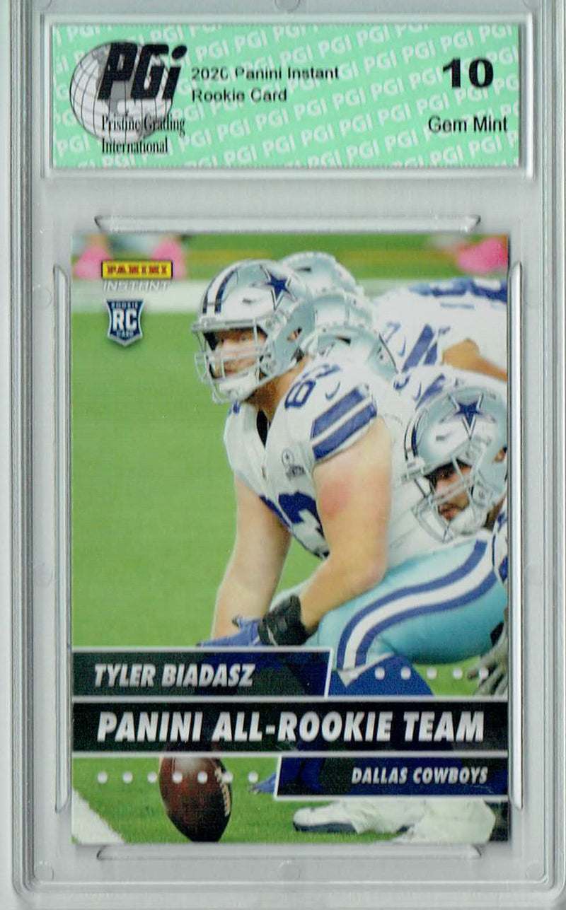 Tyler Biadasz 2020 Panini #ART-13 All Rookie Team 1 of 648 Rookie Card PGI 10