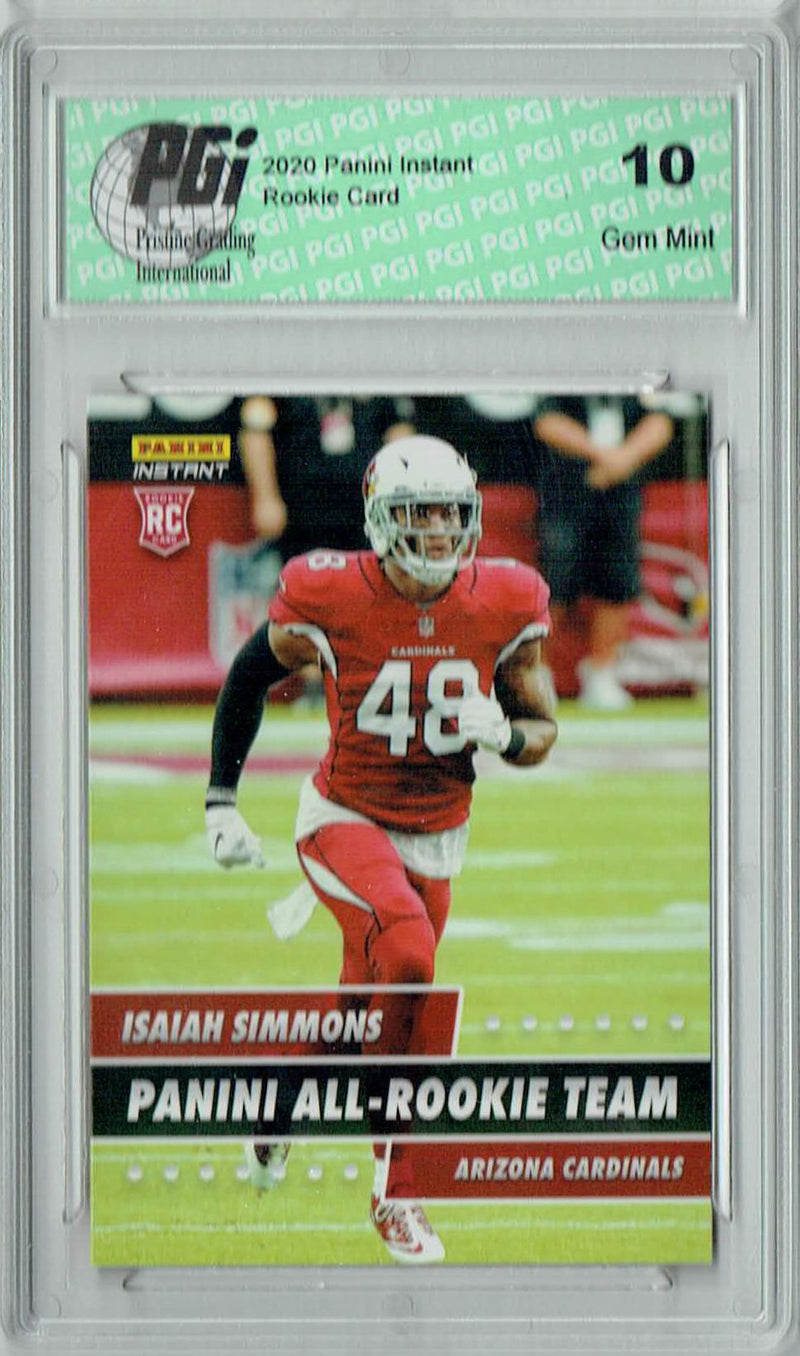 Isaiah Simmons 2020 Panini #ART-18 All Rookie Team 1 of 648  Rookie Card PGI 10