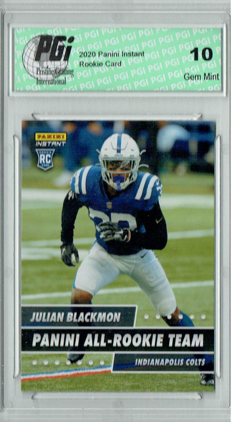 Julian Blackmon 2020 Panini #ART-23 All Rookie Team 1 of 648 Rookie Card PGI 10
