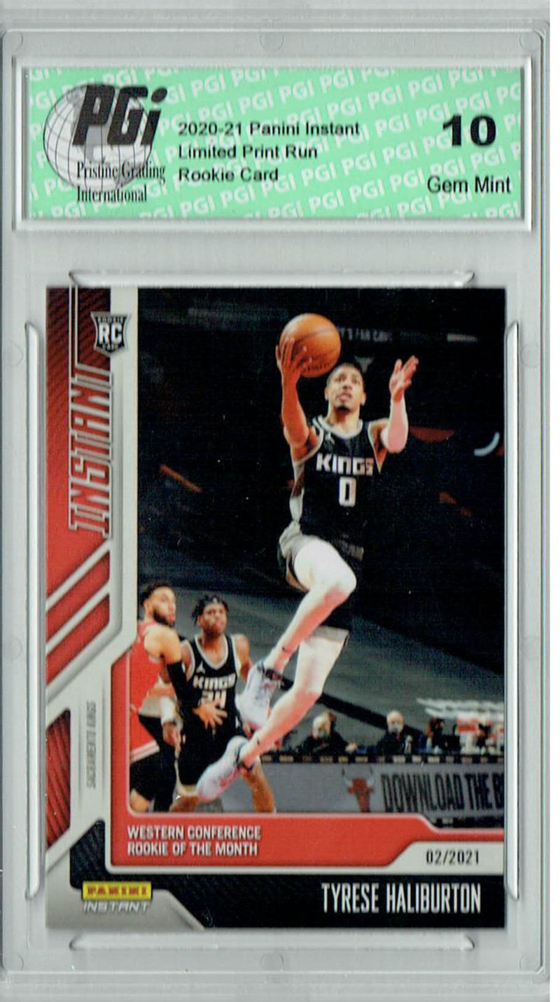 Tyrese Haliburton 2020 Panini Instant #88 1 of 475 Made Rookie Card PGI 10