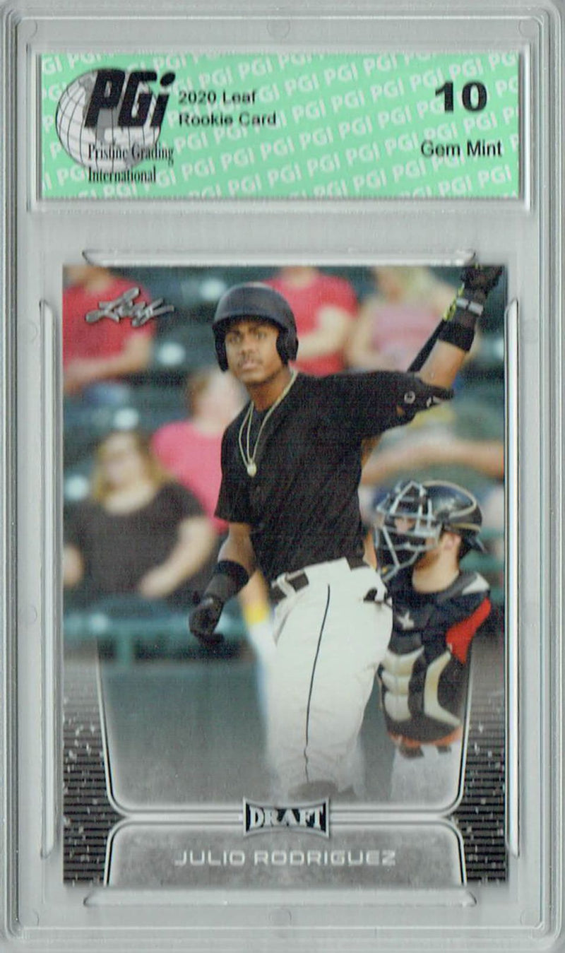 Julio Rodriguez 2020 Leaf Draft Baseball #8 Gem Mint Rookie Card PGI 10