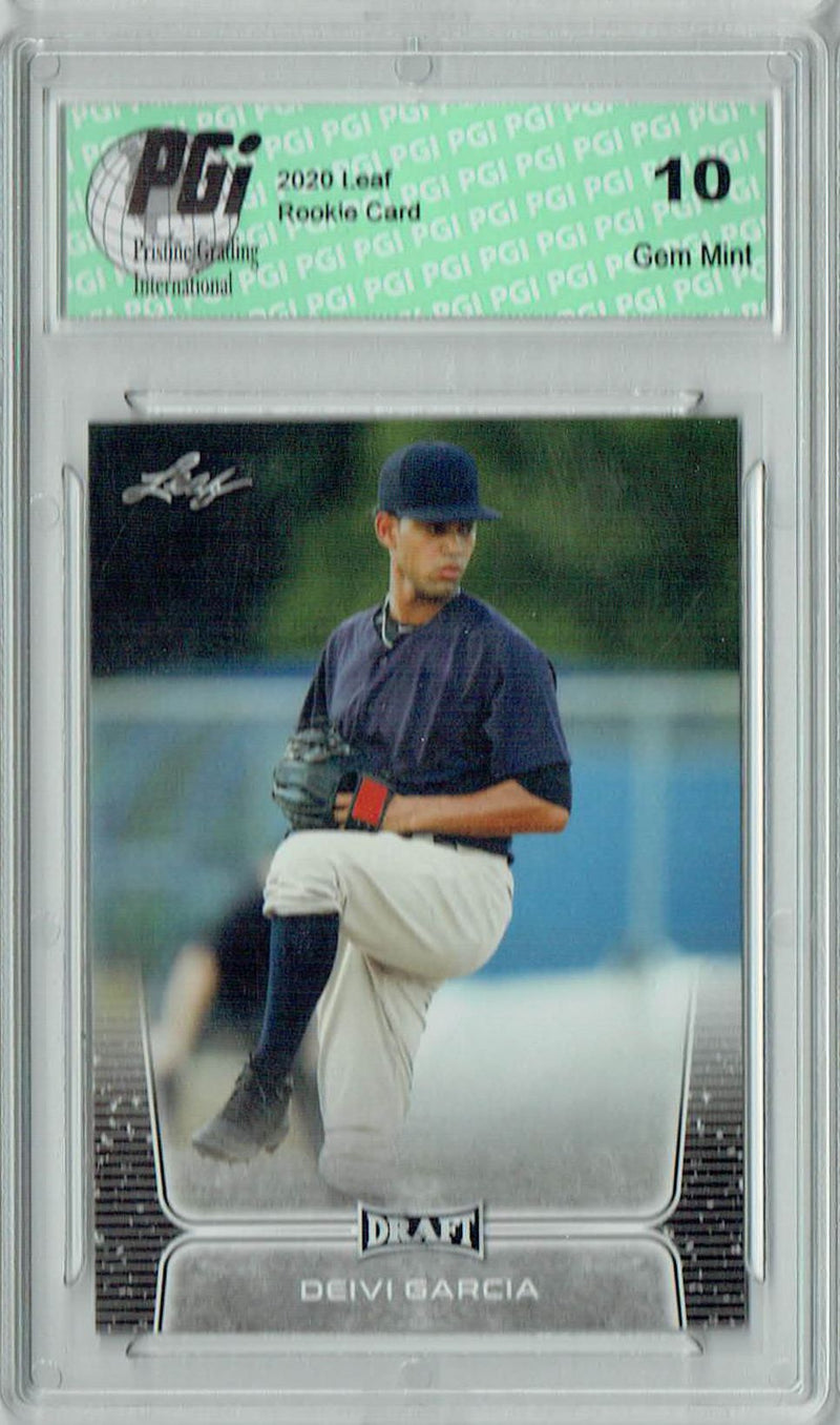 Deivi Garcia 2020 Leaf Draft Baseball #9 Gem Mint Rookie Card PGI 10