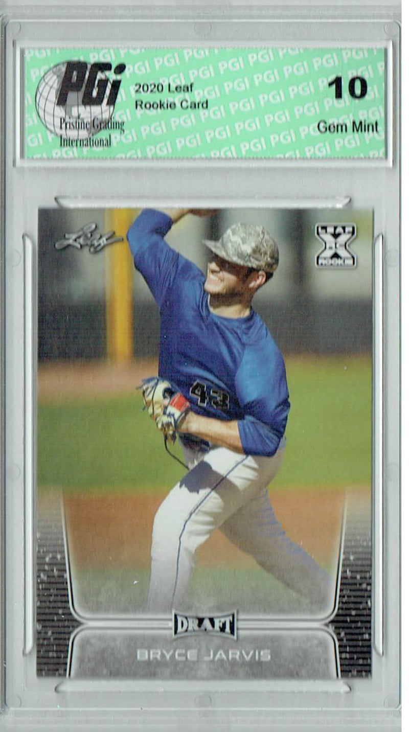 Bryce Jarvis 2020 Leaf Draft Baseball #14 Gem Mint Rookie Card PGI 10