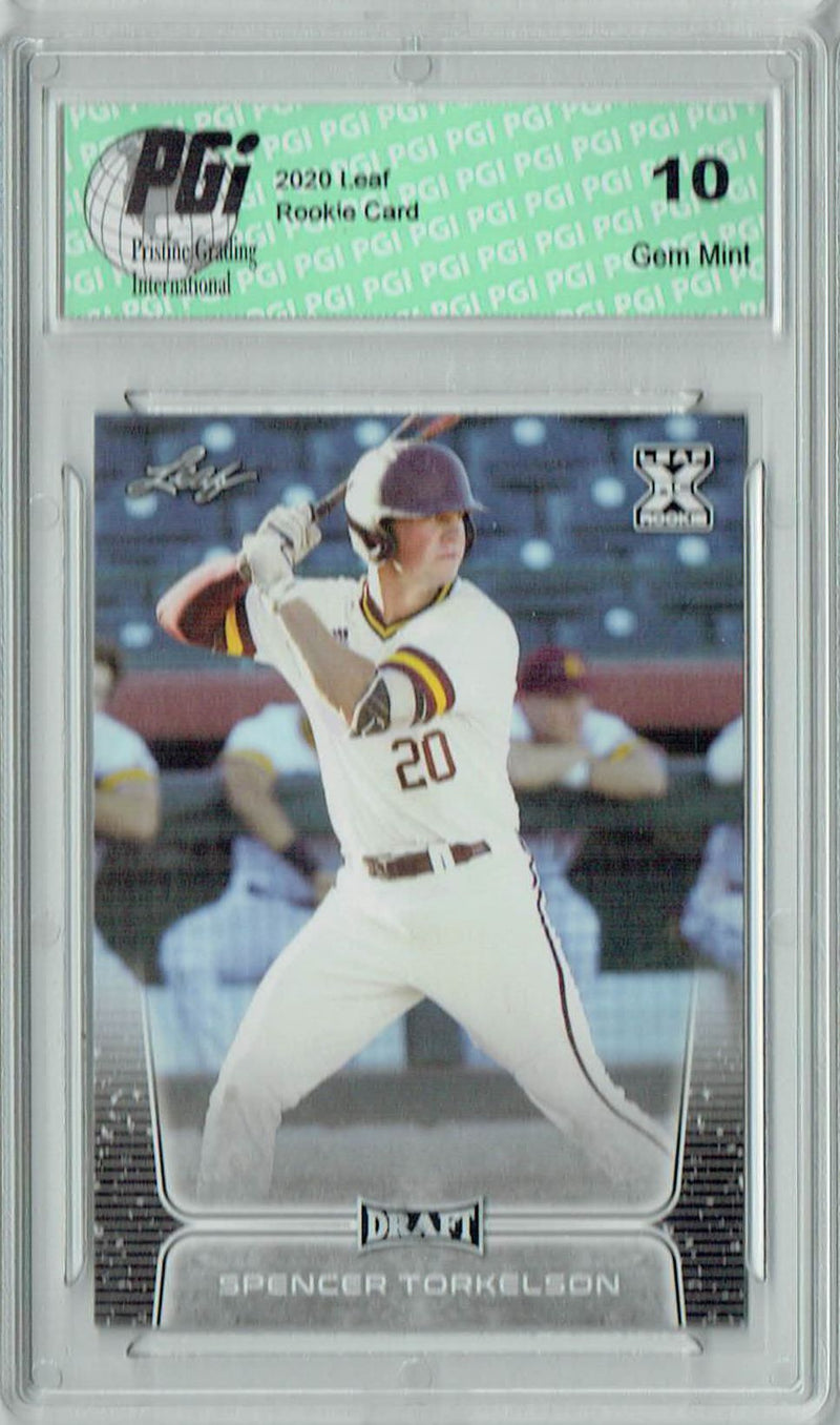 Spencer Torkelson 2020 Leaf Draft Baseball #18 Gem Mint Rookie Card PGI 10