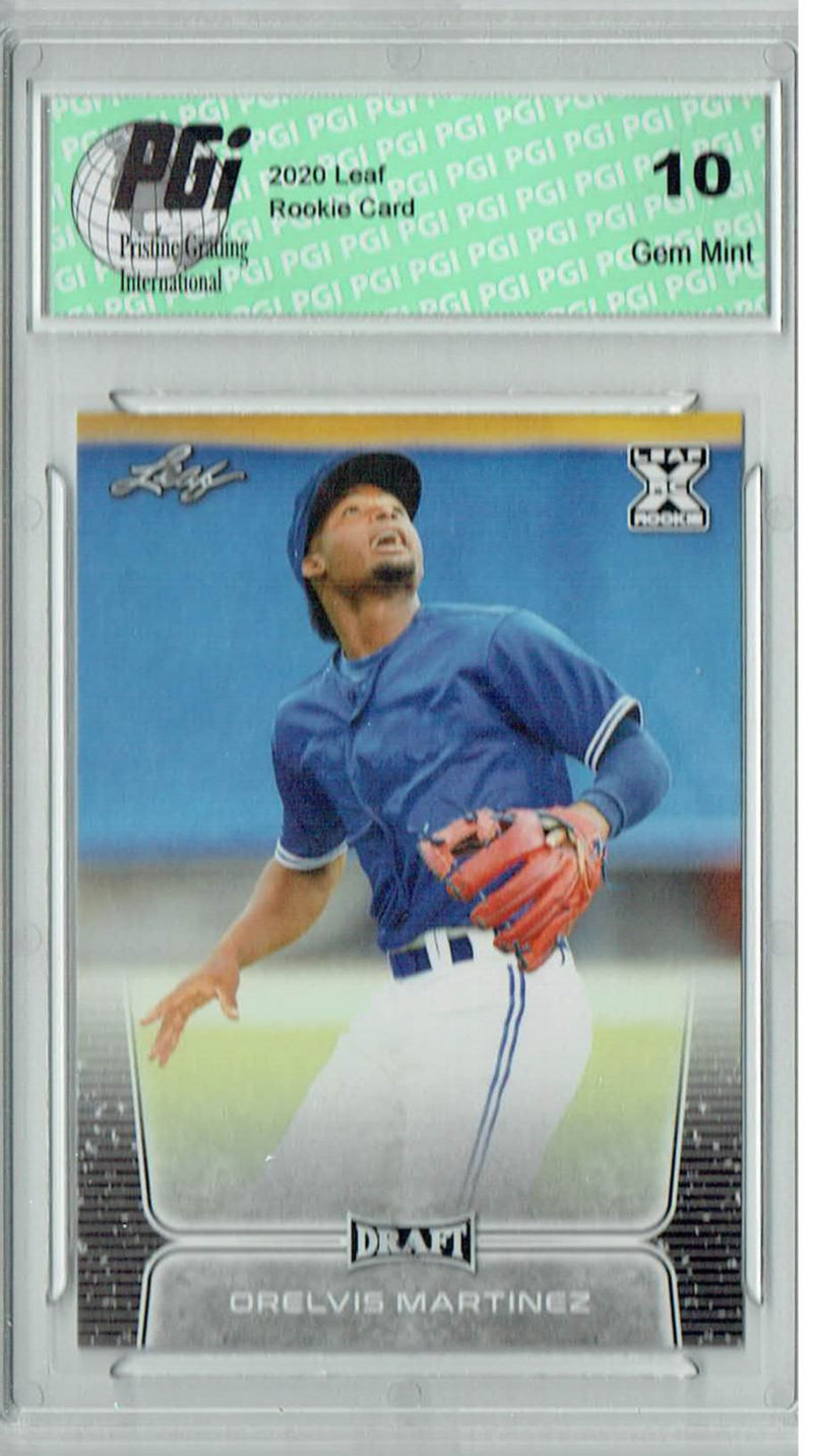 Orelvis Martinez 2020 Leaf Draft Baseball #23 Gem Mint Rookie Card PGI 10