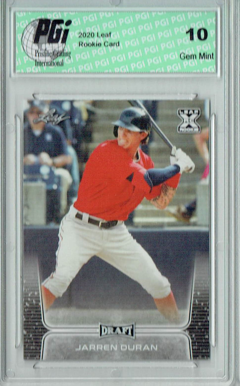 Jarren Duran 2020 Leaf Draft Baseball #21 Gem Mint Rookie Card PGI 10