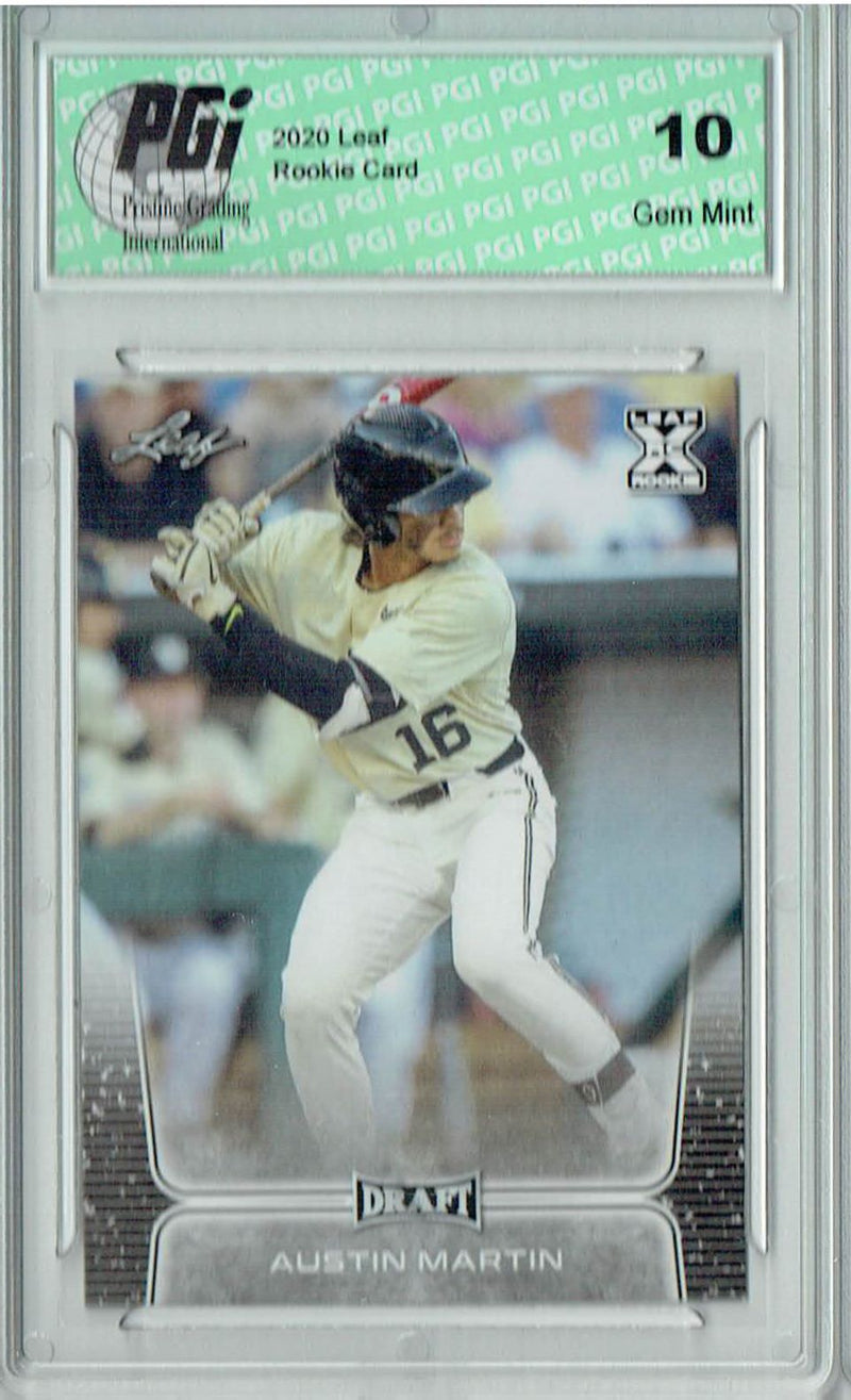Austin Martin 2020 Leaf Draft Baseball #28 Gem Mint Rookie Card PGI 10