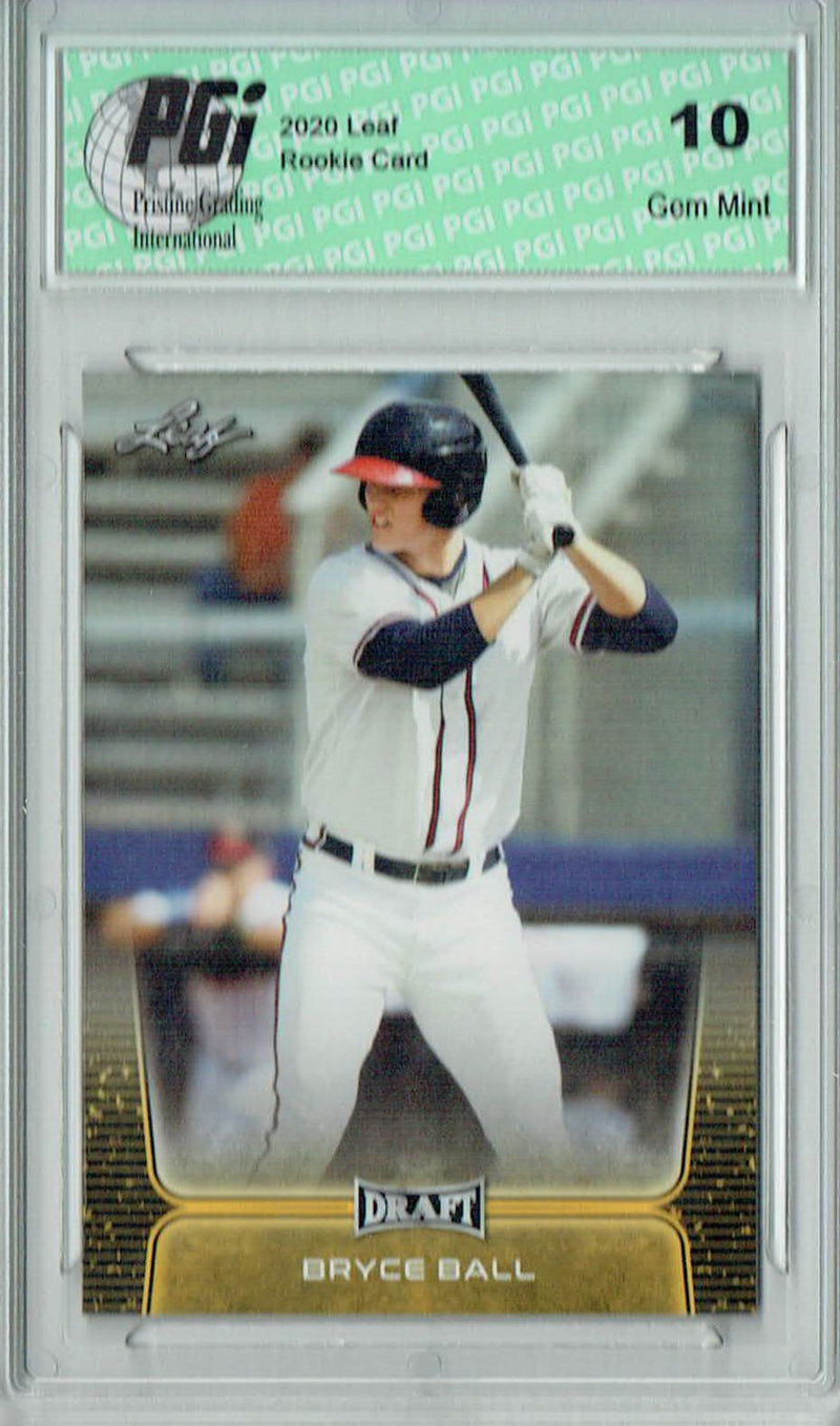 Bryce Ball 2020 Leaf Draft Baseball #11 Gold SP Rookie Card PGI 10