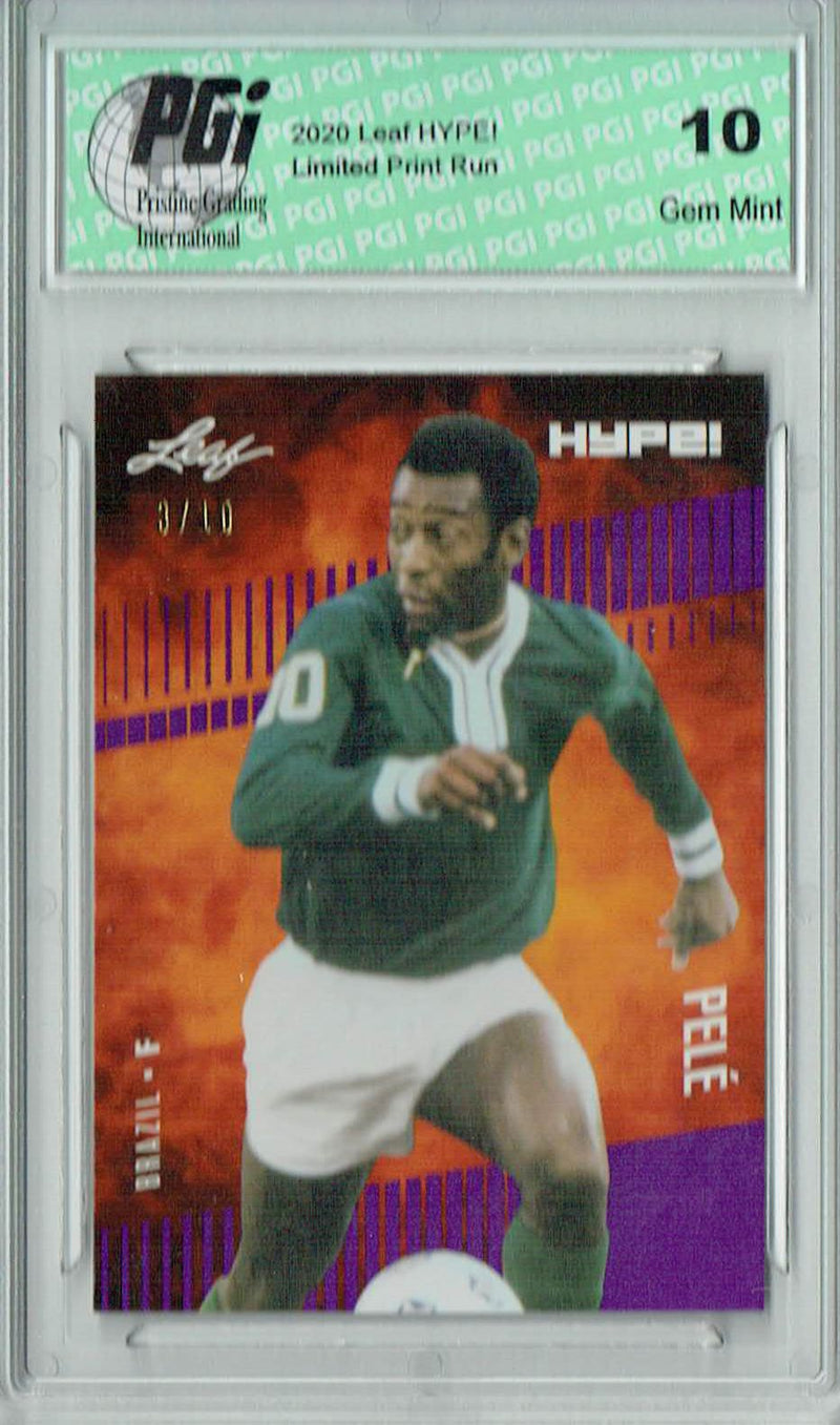 Pele 2020 Leaf HYPE #45 Purple SP, Only 10 Made Rare Card PGI 10