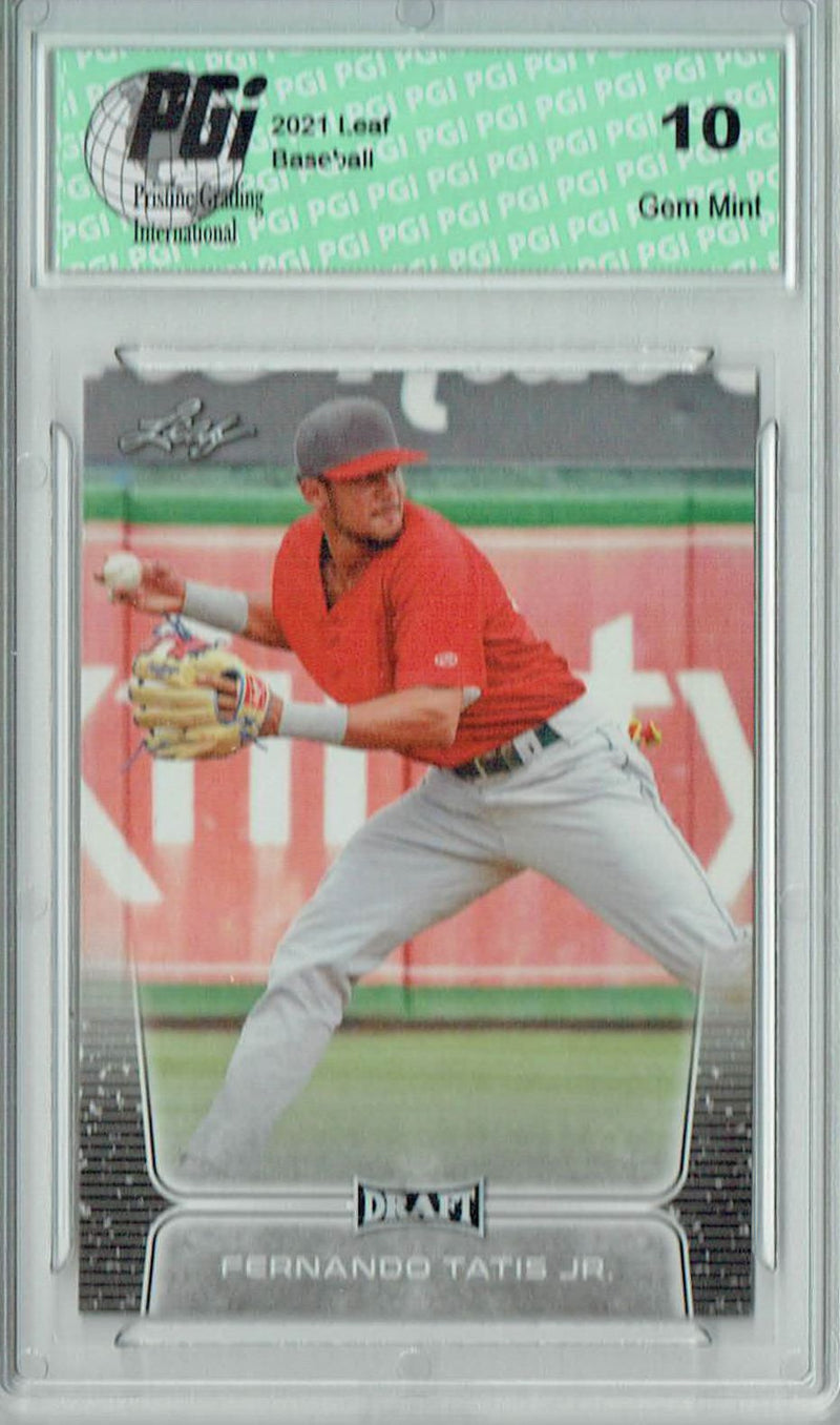 Fernando Tatis Jr. 2020 Leaf Draft Baseball #1 Gem Mint Padres Card PGI 10