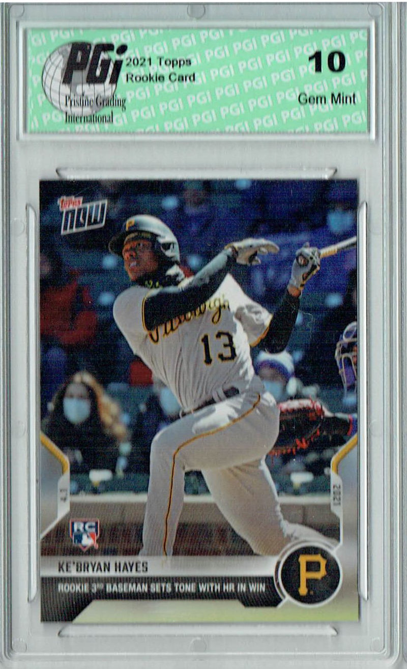 Ke'Bryan Hayes 2021 Topps Now #2 Just 3,887 Made Rookie Card PGI 10