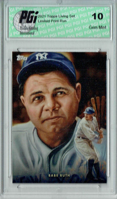 Babe Ruth 2021 Topps GWIG #2 Only 4,651 Made Yankees Trading Card PGI 10
