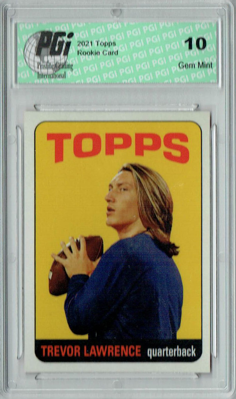 Trevor Lawrence 2021 Topps X #8 1965 Topps Football Rookie Card PGI 10