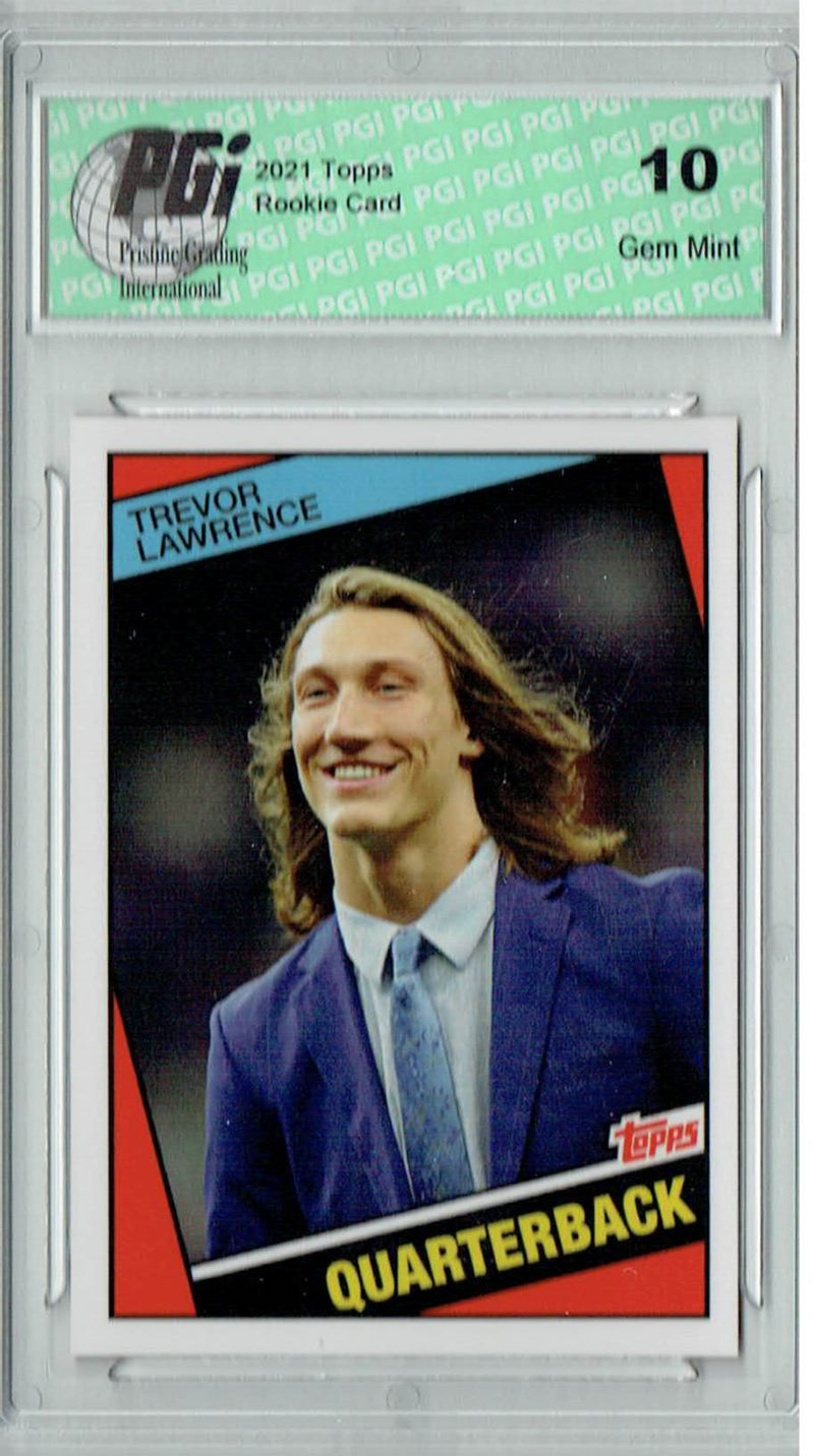 Trevor Lawrence 2021 Topps X #23 1984 Topps Football Rookie Card PGI 10