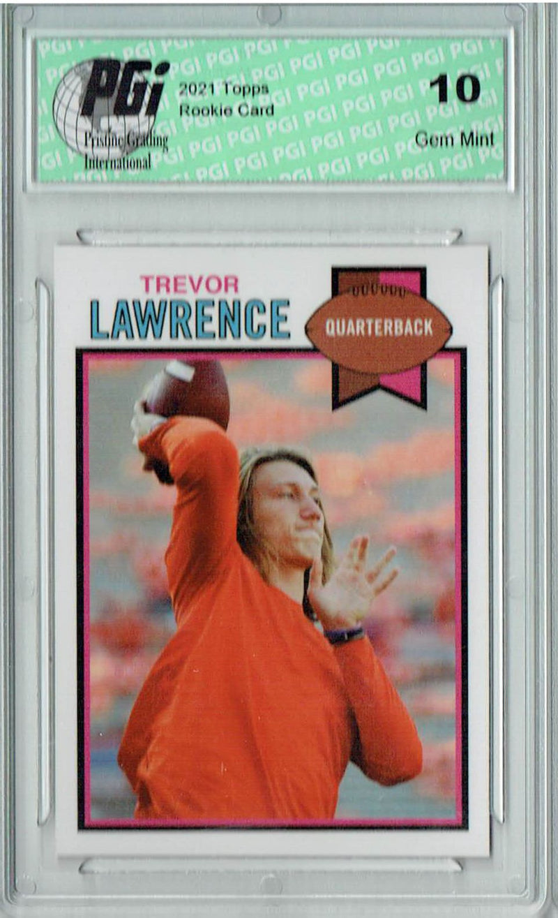 Trevor Lawrence 2021 Topps X #19 1979 Topps Football Rookie Card PGI 10