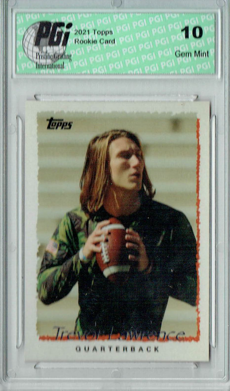 Trevor Lawrence 2021 Topps X #29 1995 Topps Football Rookie Card PGI 10