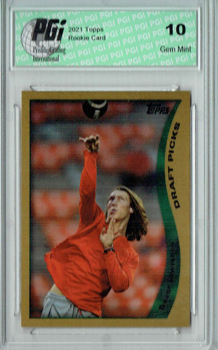 Trevor Lawrence 2021 Topps X #30 1998 Topps Football Rookie Card PGI 10