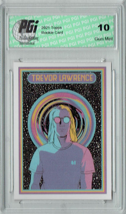 Trevor Lawrence 2021 Topps X #36 Interstellactic Retro #1 Rookie Card PGI 10