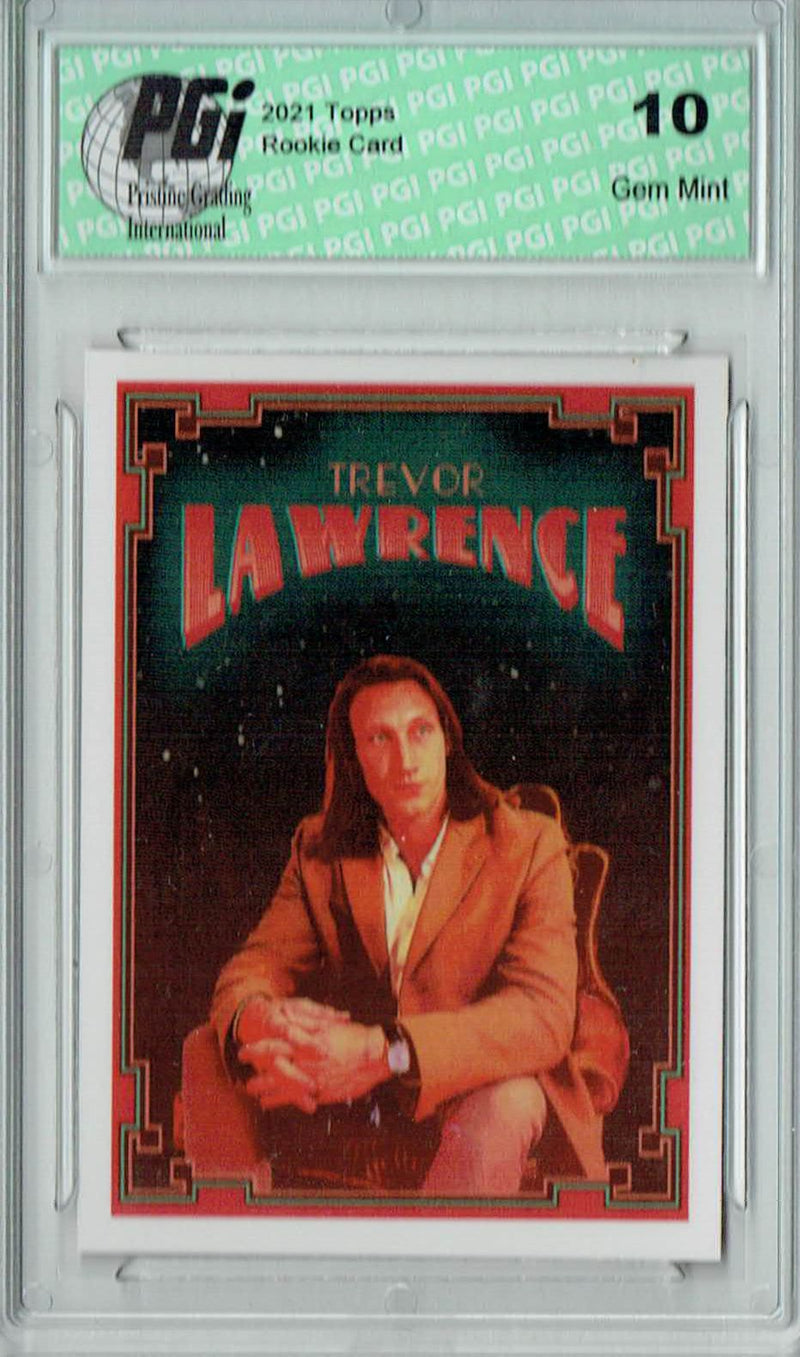 Trevor Lawrence 2021 Topps X #38 Lava Lamp #1 Rookie Card PGI 10