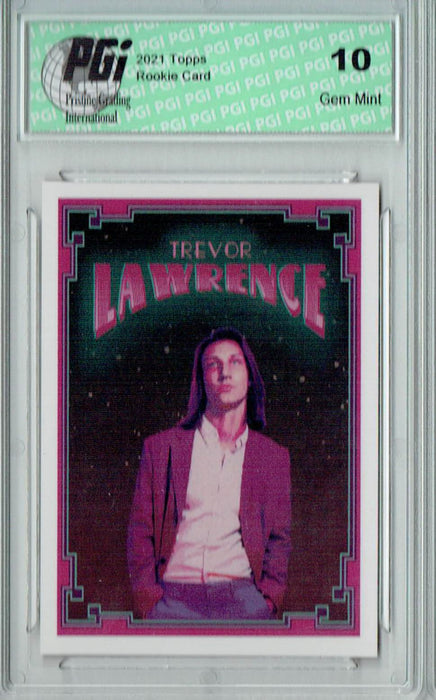 Trevor Lawrence 2021 Topps X #39 Lava Lamp #2 Rookie Card PGI 10