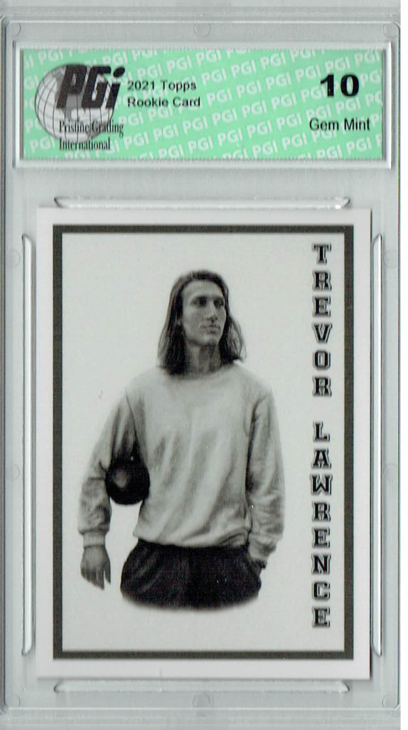 Trevor Lawrence 2021 Topps X #49 Varsity #2 Rookie Card PGI 10